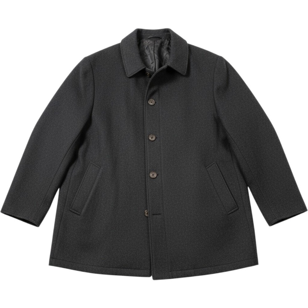Lauren Ralph Lauren Coat Mens 4XL Gray Wool Blend Car Coat LEVEO-2JC1001